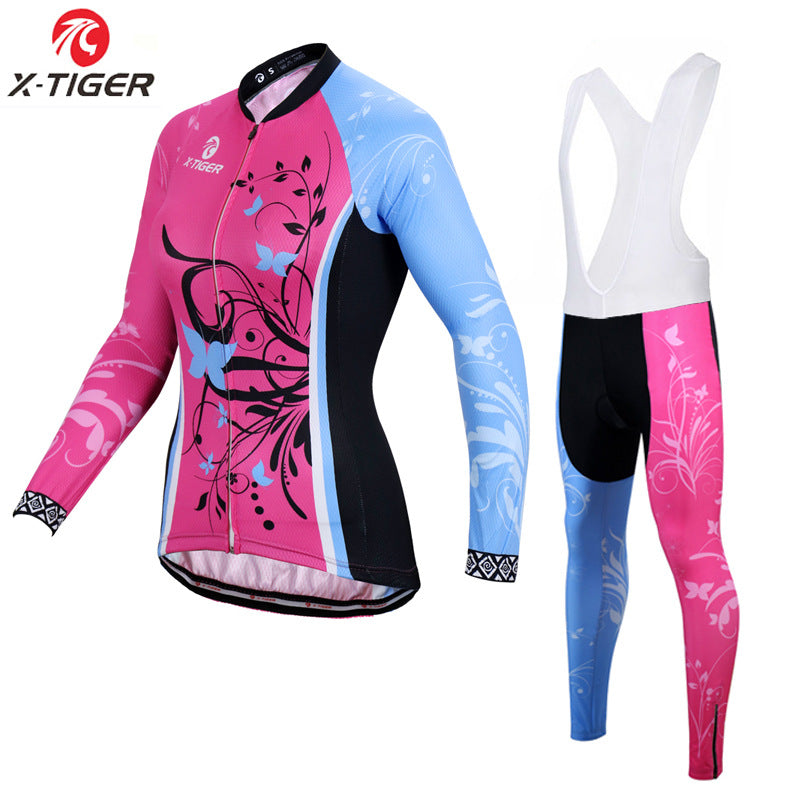 X | Damen Langarm-Radsport-Set