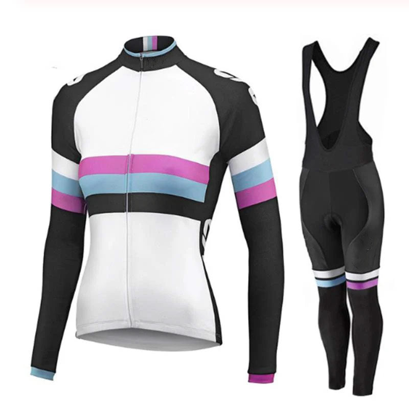 V | PRO Damen Winter-Radsport-Set mit Trägerhosen