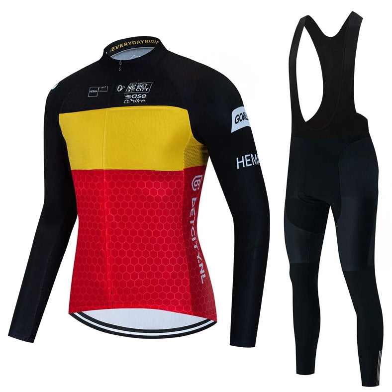 Jumbo Visma | Langarm-Professionelles Radsport-Set