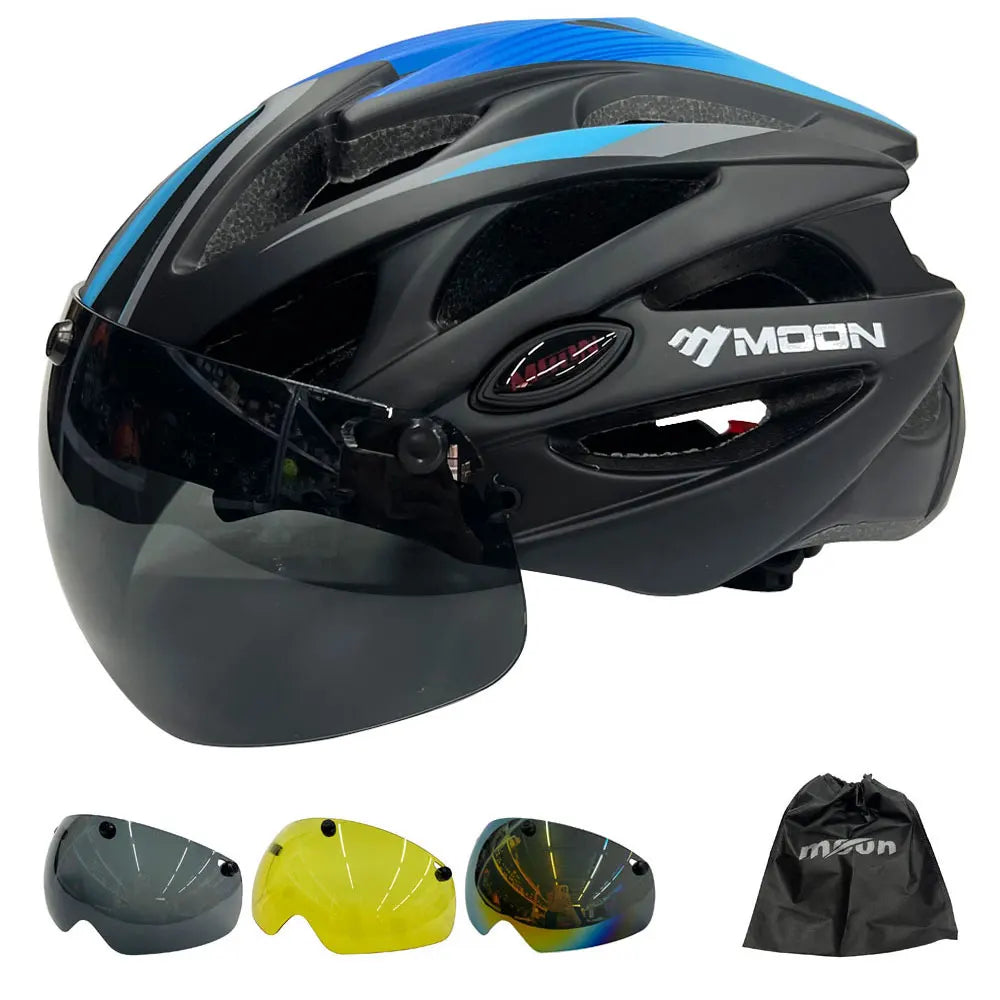 Moon | Professioneller Fahrradhelm mit integriertem Visier