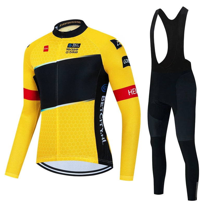 Jumbo Visma | Langarm-Professionelles Radsport-Set