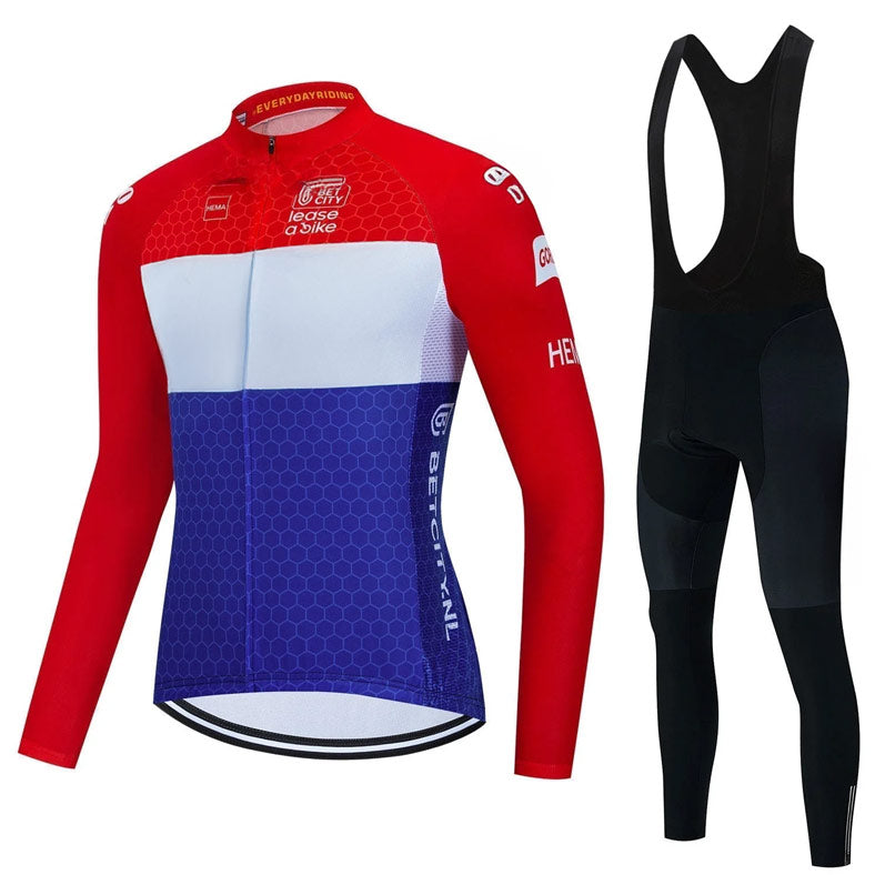 Jumbo Visma | Langarm-Professionelles Radsport-Set